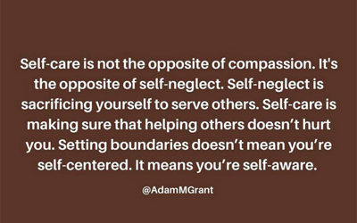 Self-Care is Important